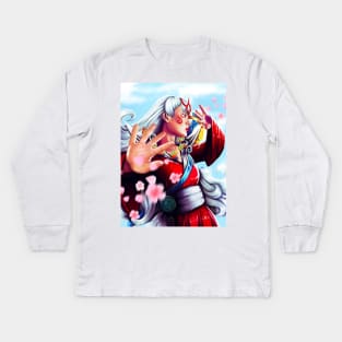 Okami Amaterasu Kids Long Sleeve T-Shirt